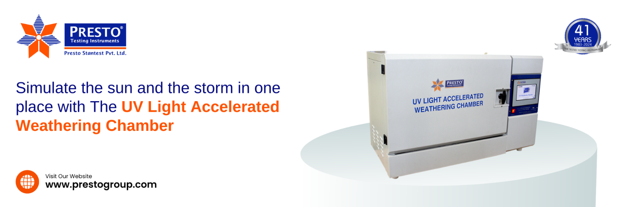 Simulate the sun and the storm in one place with the UV Light Accelerated Weathering Chamber